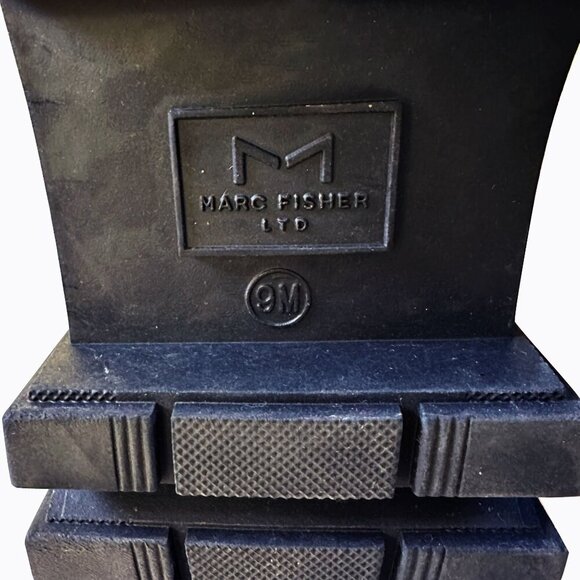 Marc Fisher Ankle Boot Brown 9 Chunky Lug Platform Suede Leather Y2K 90s Grunge - Picture 7 of 9